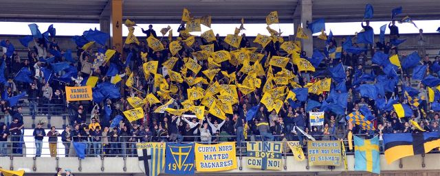 Chievo - Parma: bandierine al vento